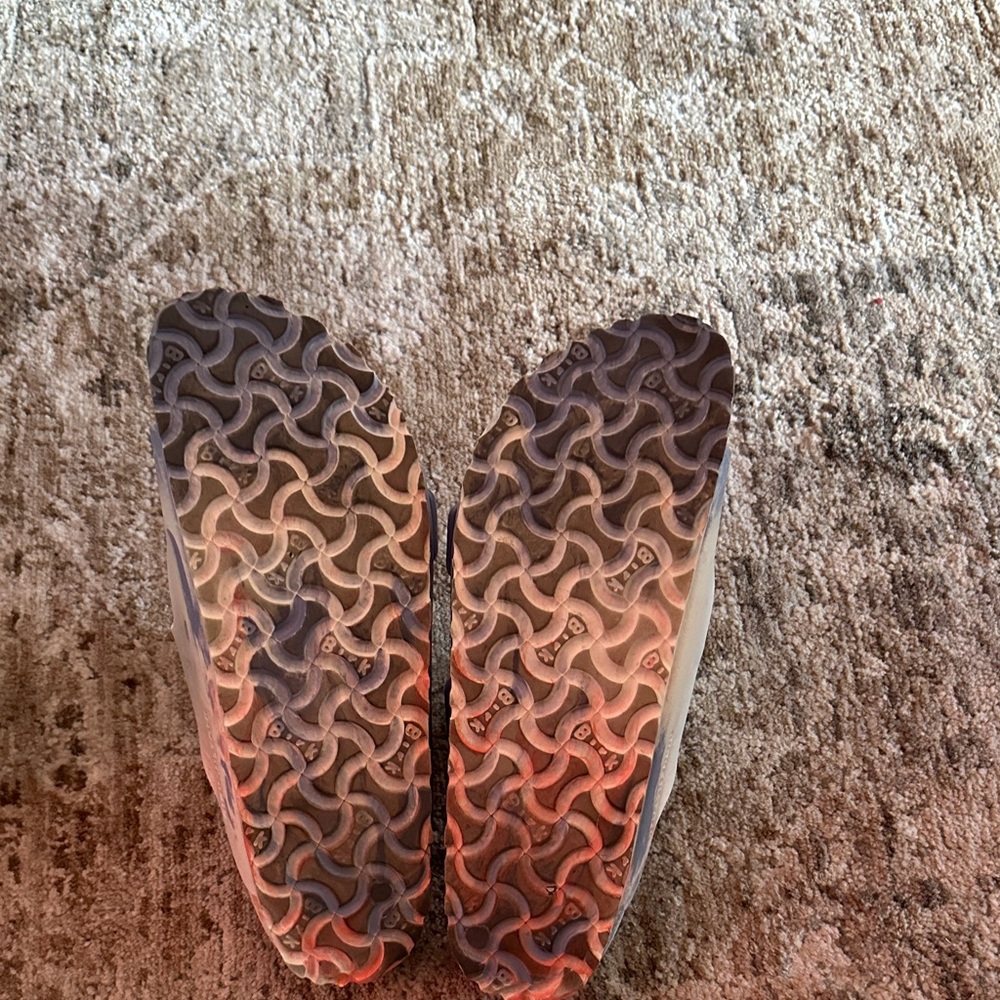 Birkenstock Sandals - Blue and Cream Mix excellent condition - Picture 3 of 5